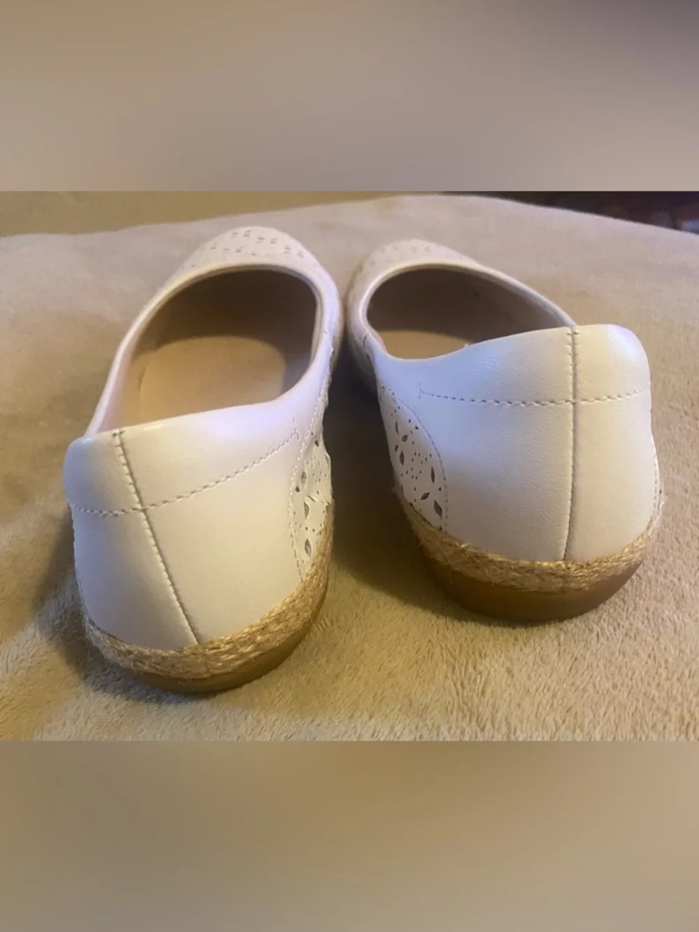 Collection by Clarks white espadrille Flats
